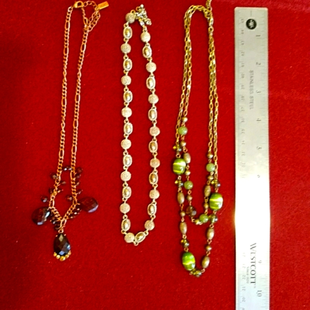 3 for $30 Lot of Three Fashion Jewelry Necklaces